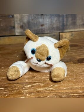 Vtg 1996 TY Beanie Baby SNIP the Siamese CAT-8"-Cream Colored Body-Plush Toy